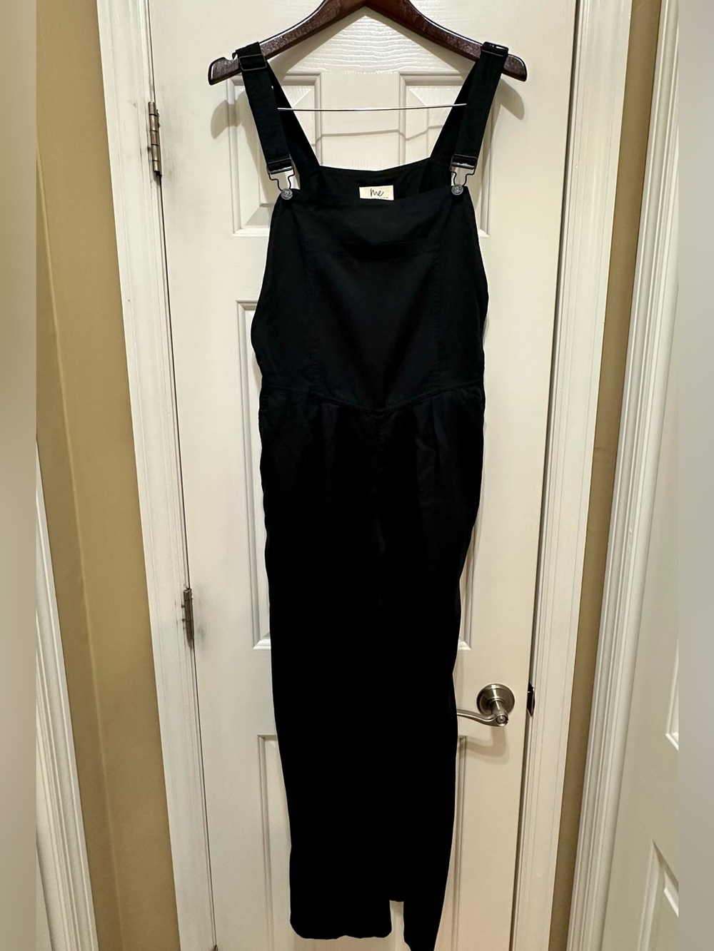 Me by Jennie Garth Black Adjustable Bib Overalls Size 10